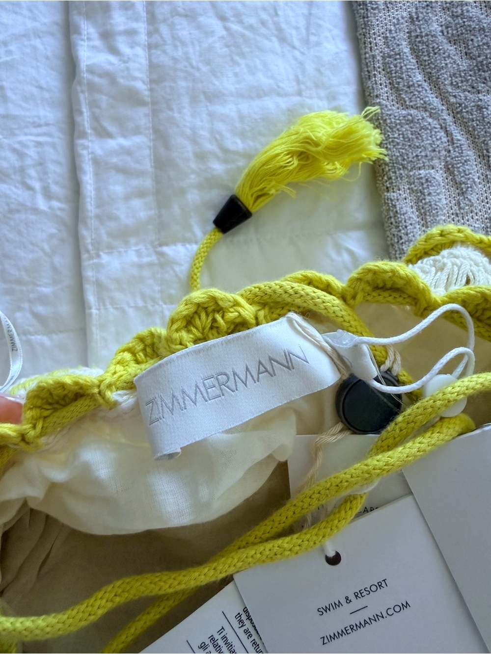 Zimmermann Halcyon crochet frill mini dress - Picture 6 of 7